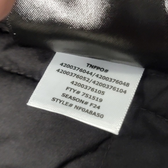 North Face Jacket Mens Medium Black Quilted Thermal Insulation Lightweight - Picture 14 of 15